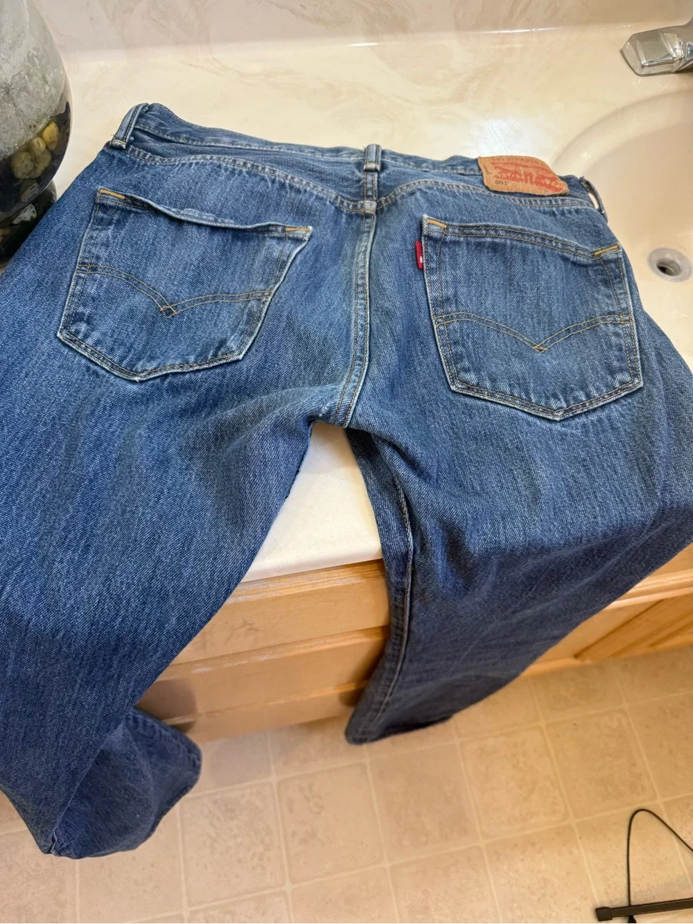 Levi's Men’s Straight Jeans in Blue Denim